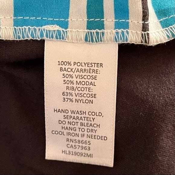 Trouve Tank Top Blue Stripes Size S - Picture 4 of 4